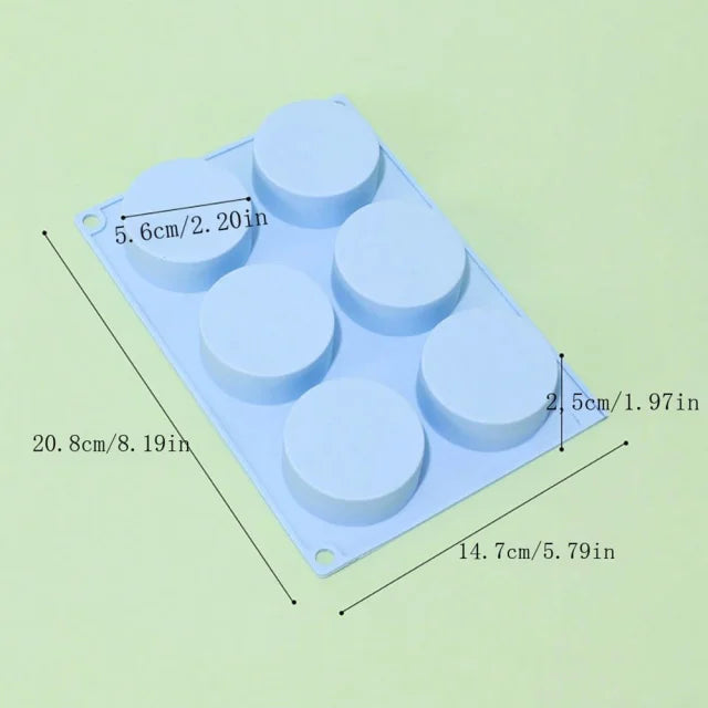 Silicone Donut Mold 6 Cavity Nonstick Baking Pan for Cakes and Pastries