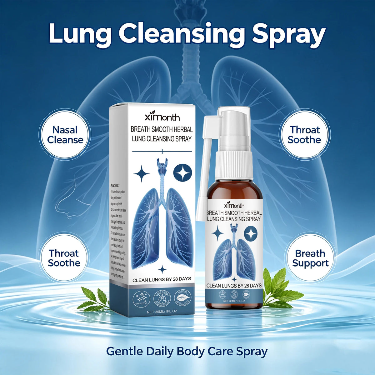 Ximonth Herbal Nasal & Throat Cleansing Care Spray