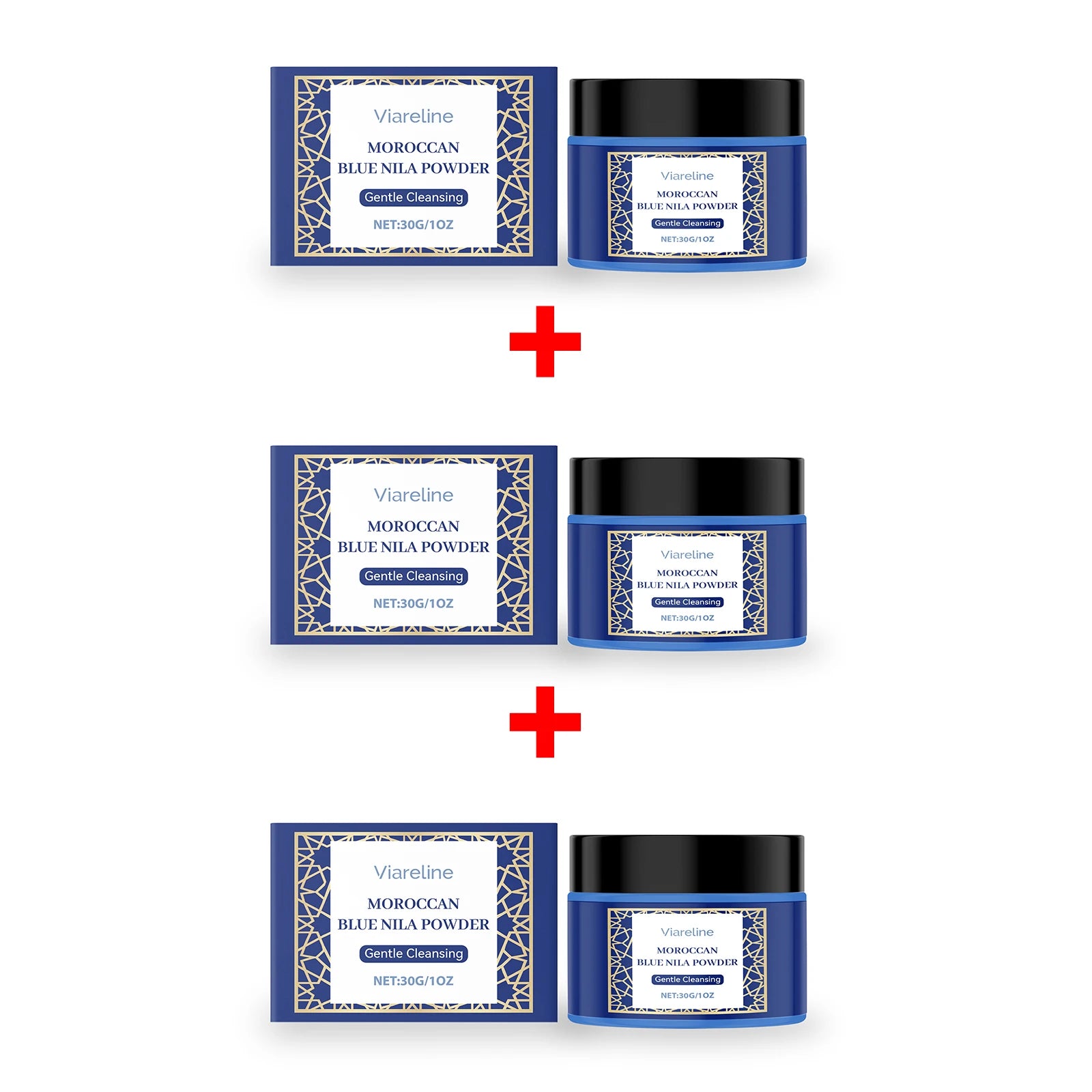 Moroccan Blue Nila Powder Exfoliating Face Mask Brightening Treatment - 13
