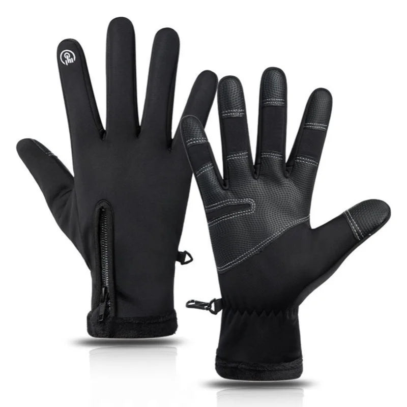 Mens Thermal Winter Gloves Waterproof Touch Screen Non-Slip Riding Gear