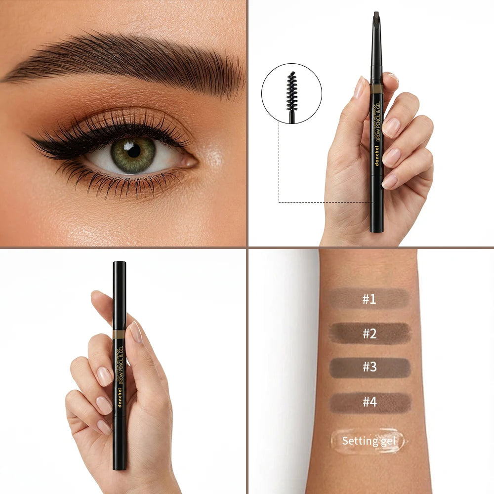 2 in 1 Waterproof Brow Pencil and Gel - 6