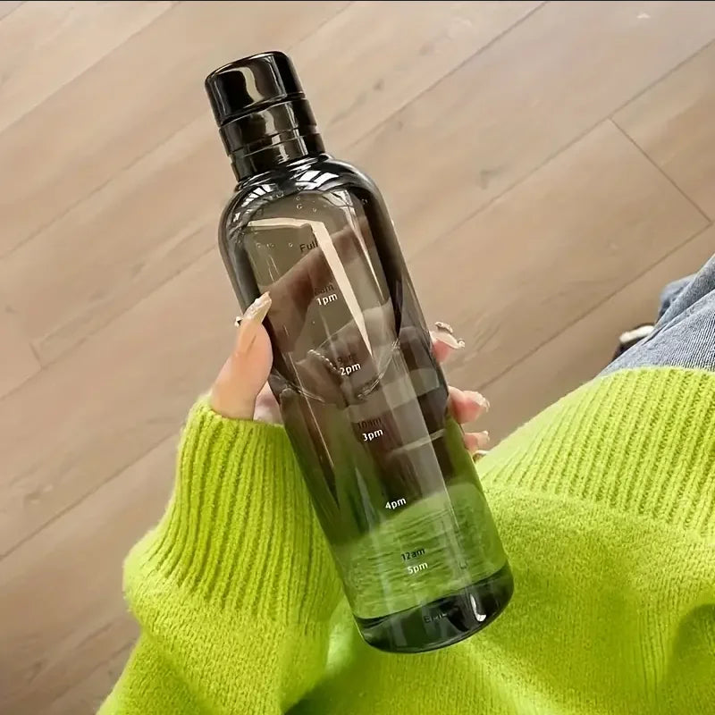 500ml Time Marker Water Bottle Leakproof Fitness Hydration Tracker