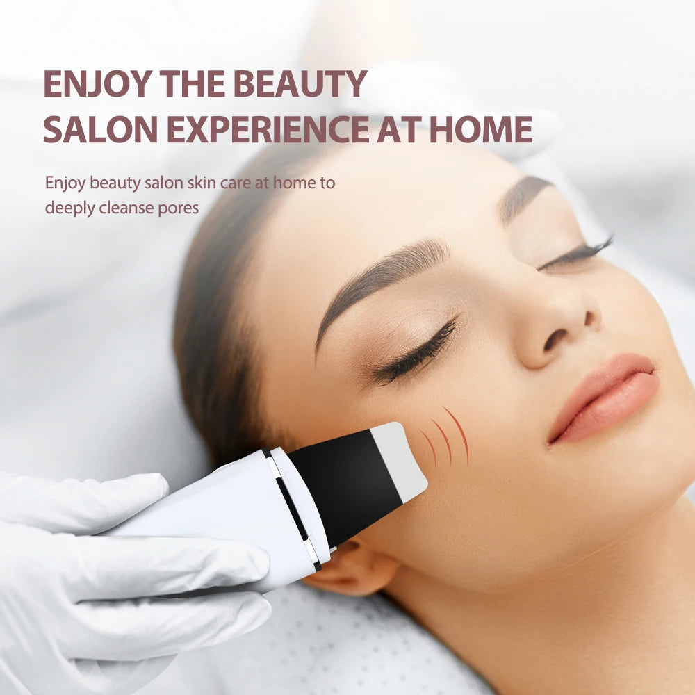 Ultrasonic Skin Scrubber Facial Pore Cleaner and Lifting Machine - 11