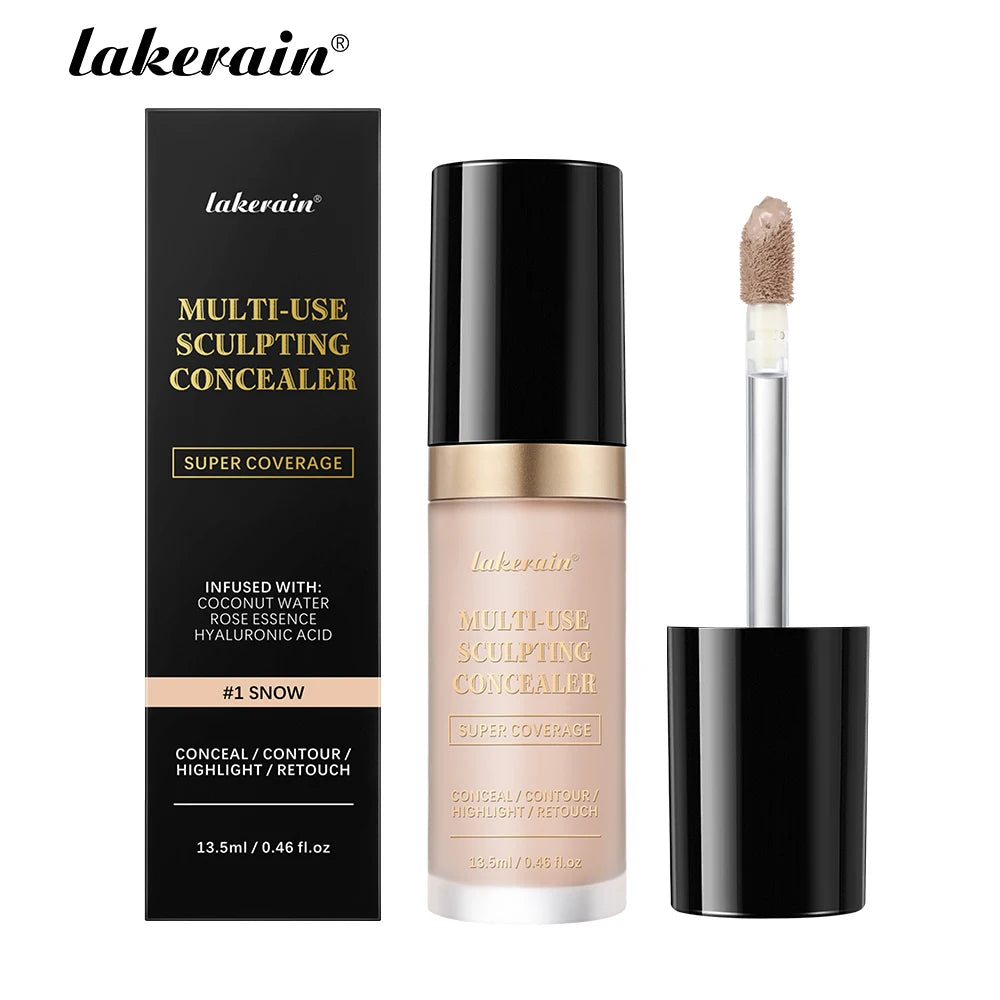 Lakerain Waterproof Concealer Matte High Coverage Liquid Foundation
