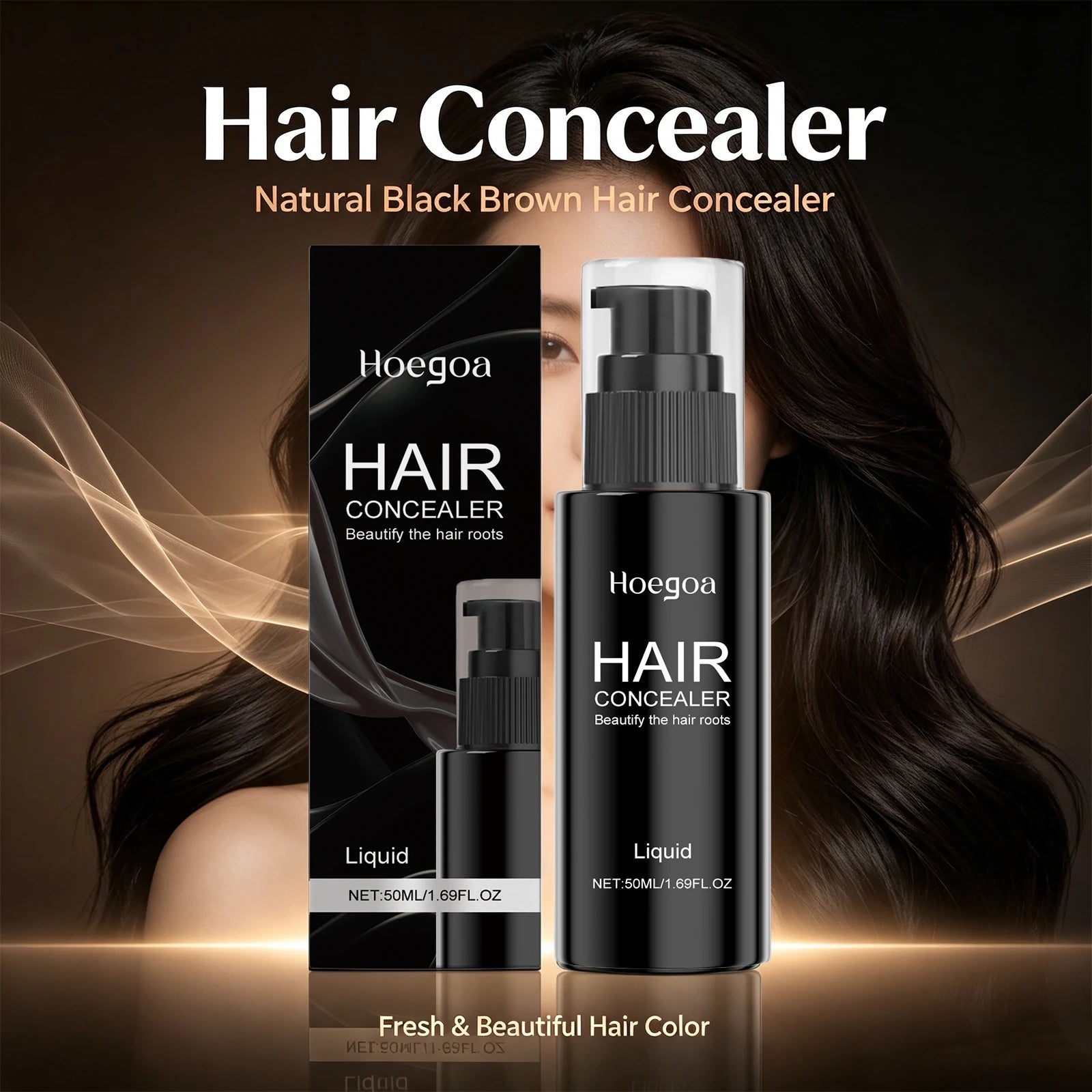 Hair Concealer Root Cover Up And Gray Hairline Filler Spray - 1
