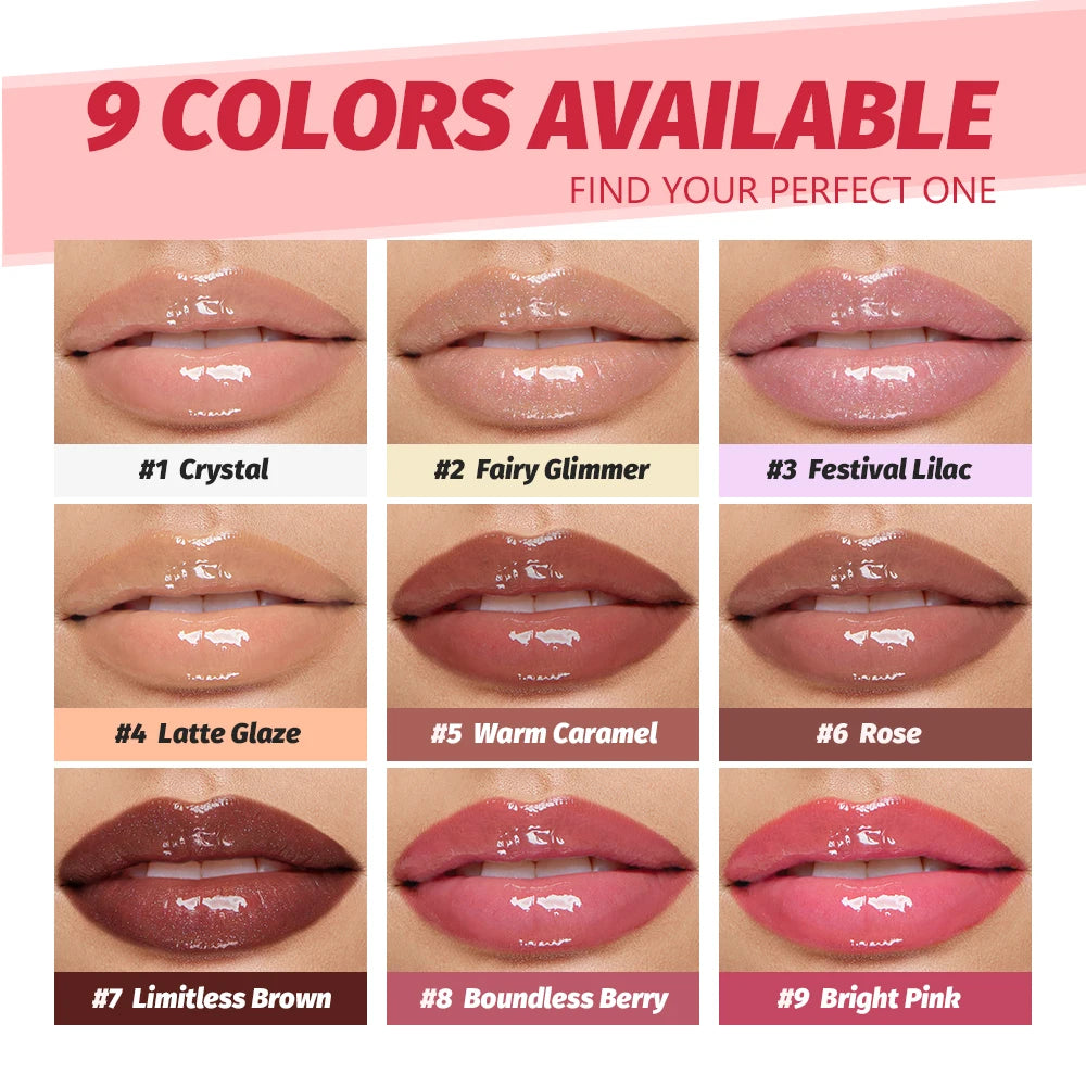 Lakerain Plumping Lip Gloss Hydrating Mirror Shine Lip Gloss