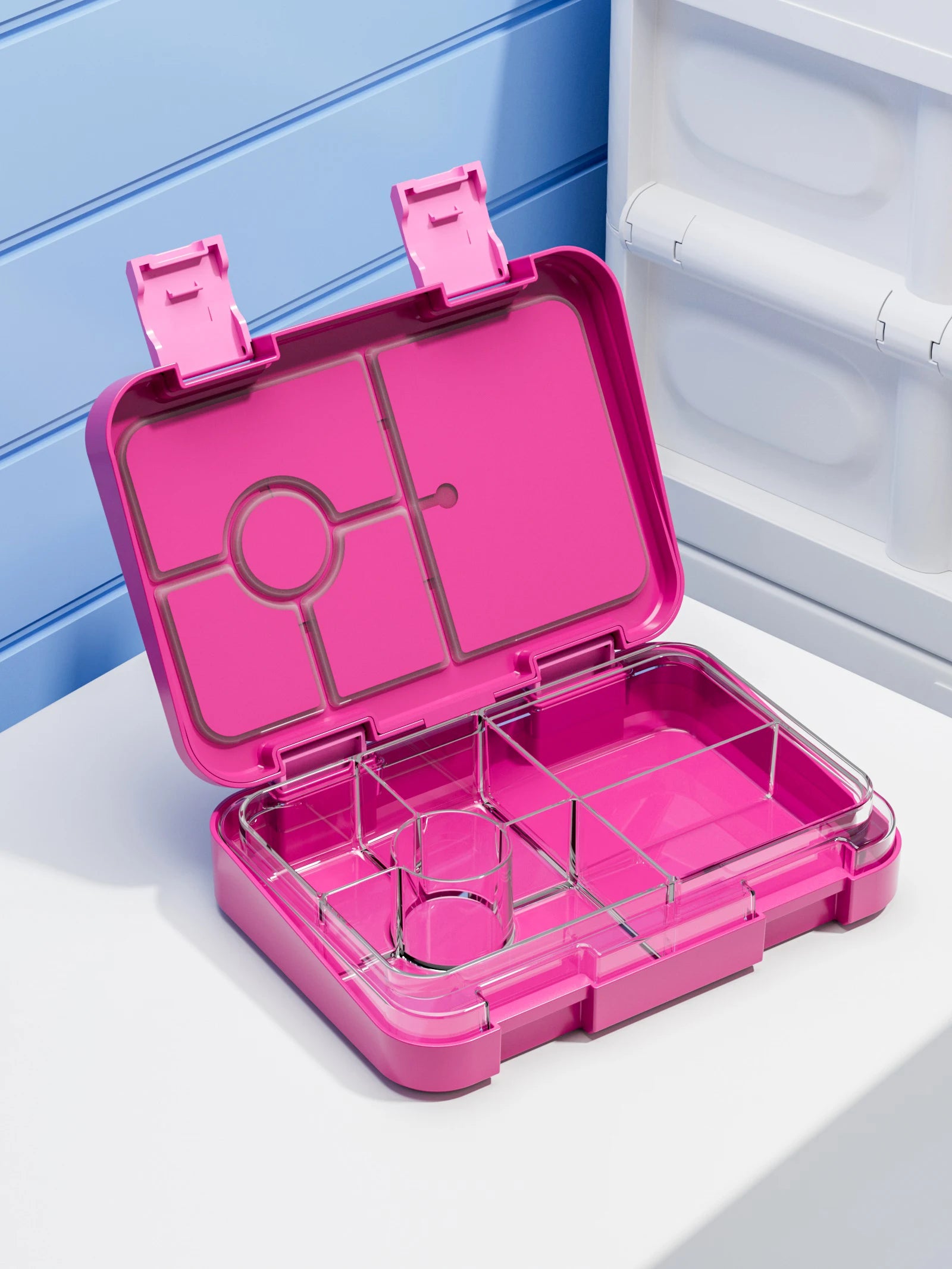 1100ml Christmas Cartoon Bento Box Leakproof Microwavable Lunch Container - 34