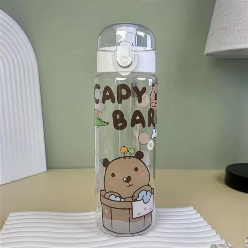 780ml Capybara Water Bottle Cute Cartoon Portable Leakproof Sports Cup - 7