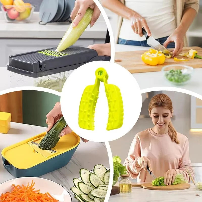 Vegetable Finger Guard Safe Food Cutting Holder for Kitchen Grater - 5