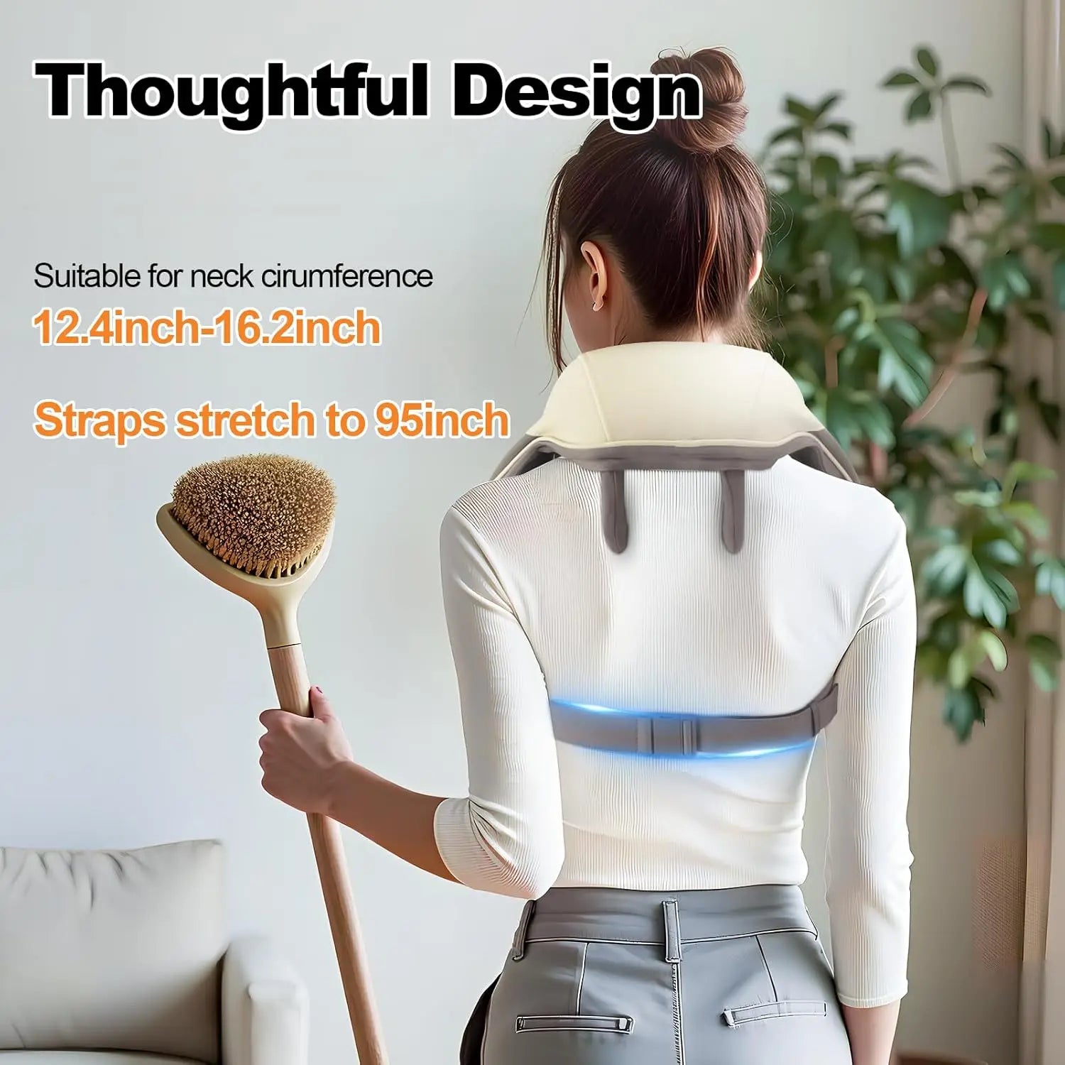 Wireless Neck and Back Massager 6D Deep Tissue Kneading Pillow - 5