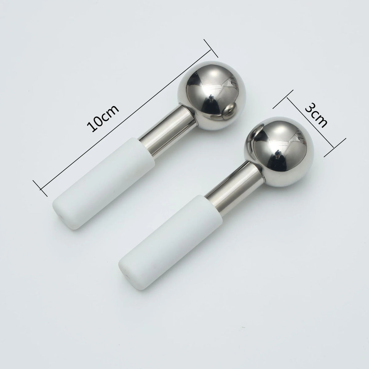 Stainless Steel Ice Globes Facial Cryo Sticks Cooling Roller