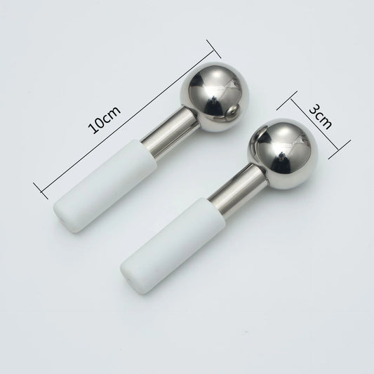 Stainless Steel Ice Globes Facial Cryo Sticks Cooling Roller