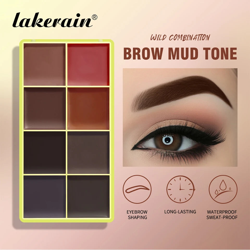 Blush Eyebrow Cream Highlighter Palette Matte Shimmer Makeup Cosmetics - 19