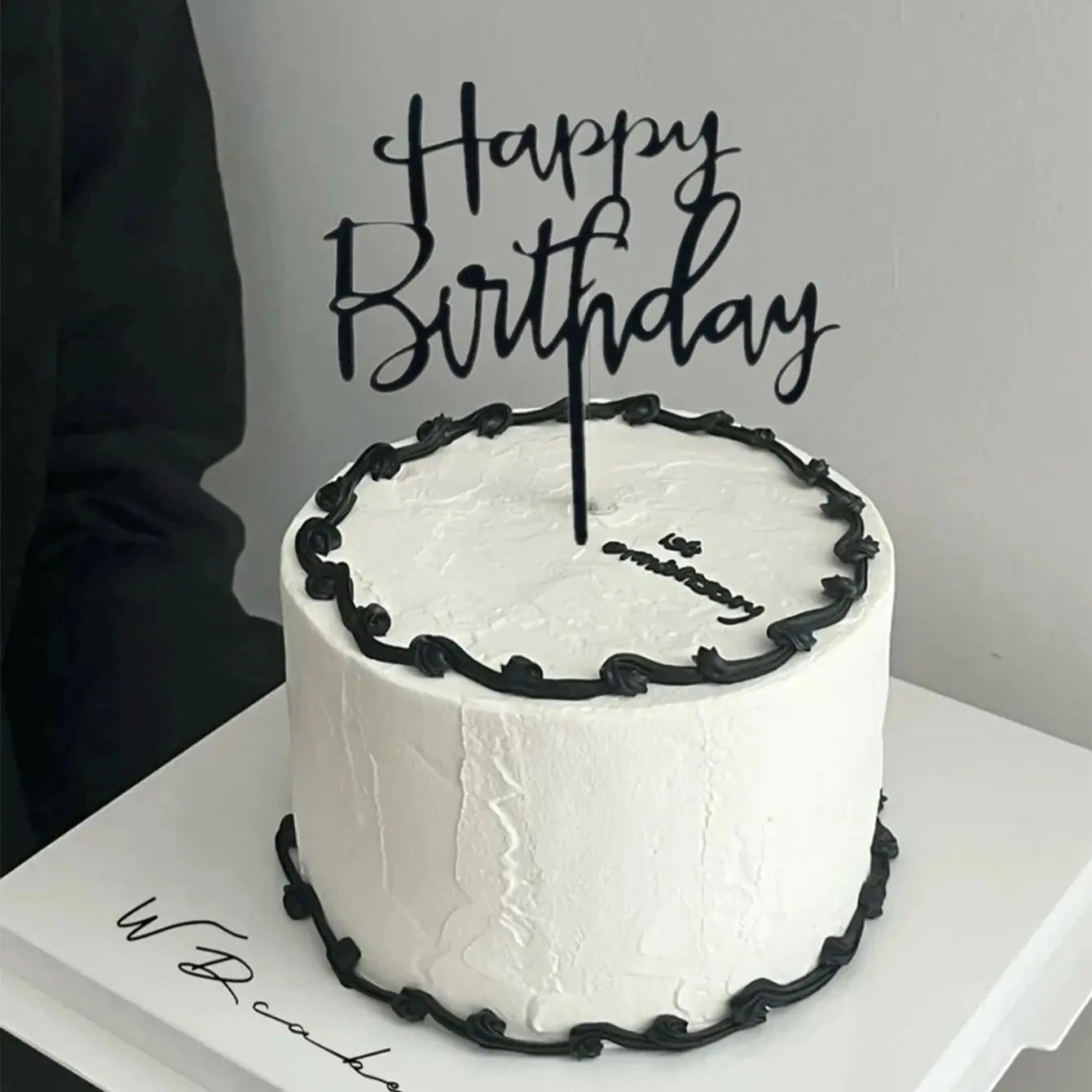 Happy Birthday Cake Topper Set Acrylic Party Dessert Decoration Supplies