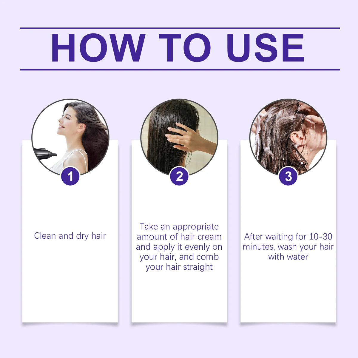 Protein Correction Hair Straightening Cream & Keratin Repair Mask