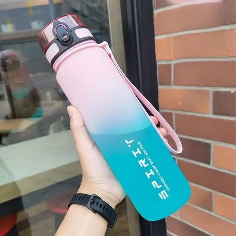 Motivational Sports Water Bottle Leak Proof Gym Jug Travel Cup