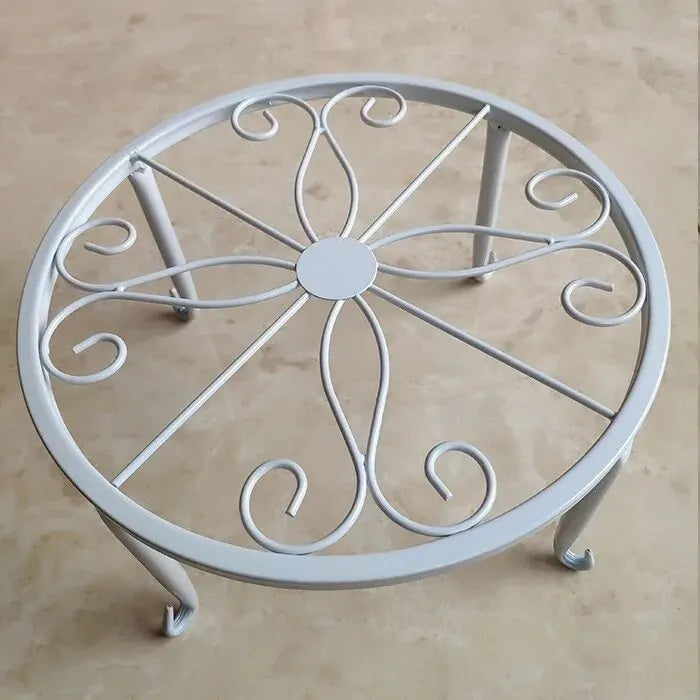 Floor Standing Iron Flower Pot Rack Indoor Balcony Plant Stand