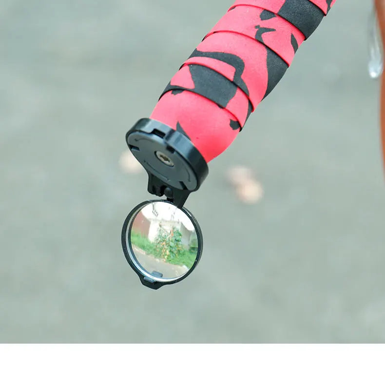 Bicycle Rear View Convex Mirror Adjustable Handlebar Drop Bar Reflector - 14