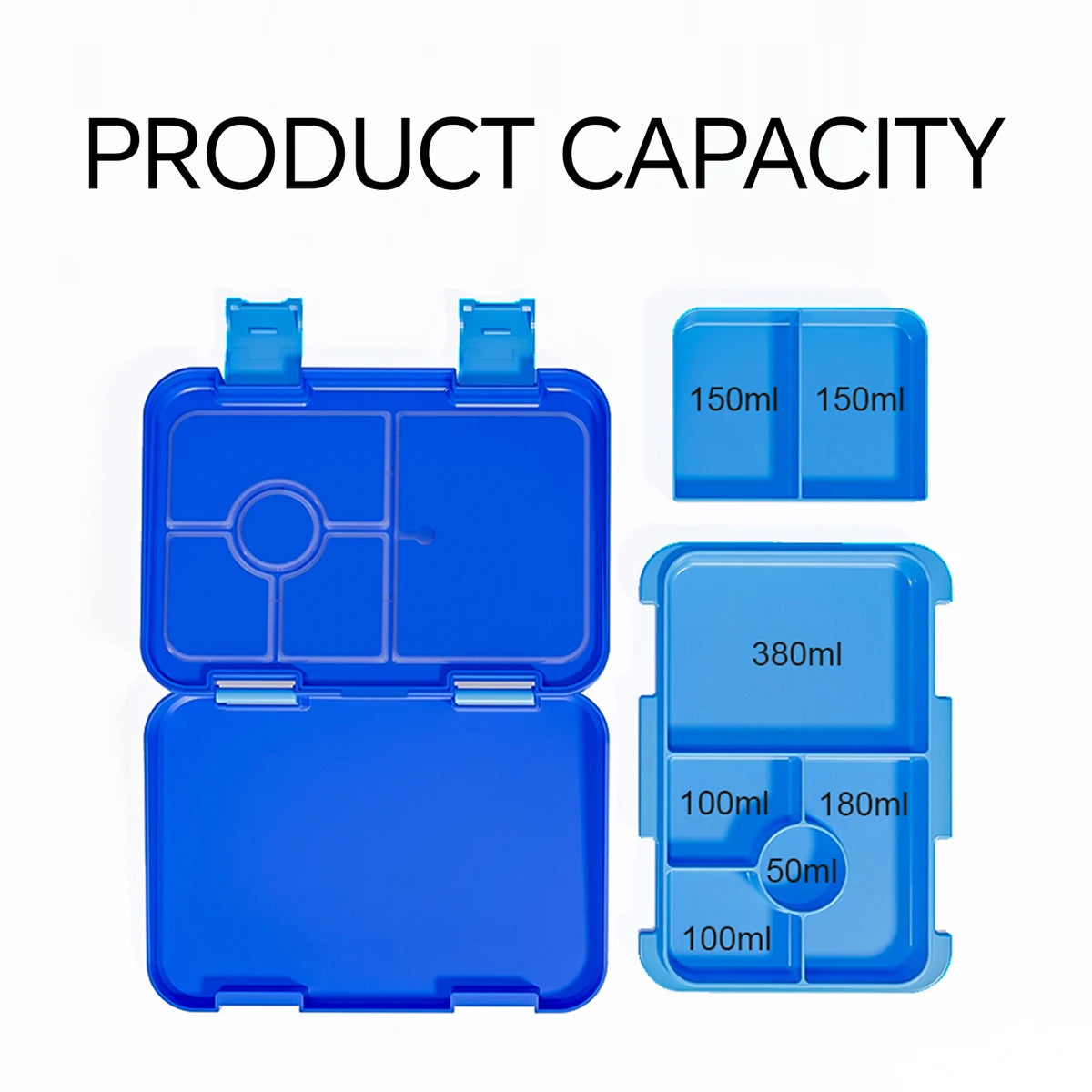 1100ml Christmas Cartoon Bento Box Leakproof Microwavable Lunch Container