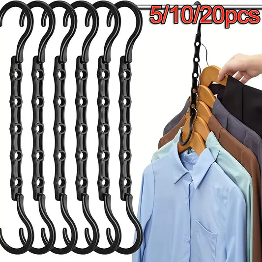 Space Saving Magic Hangers Closet Organizer Clothes Storage Hook Set