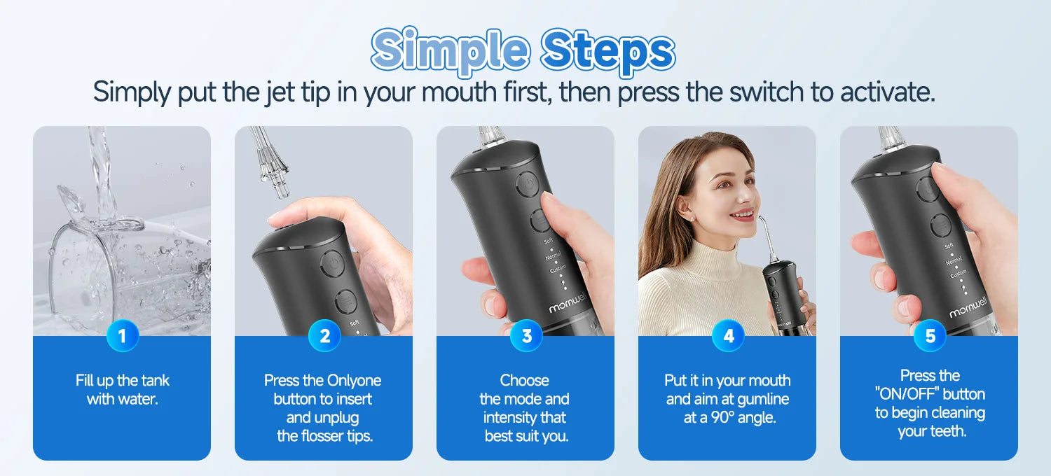 Mornwell Nasal Rinse Irrigation and Water Flosser Combo - 10