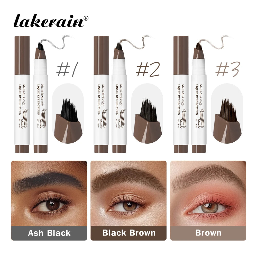 Waterproof Liquid Eyebrow Pencil Multi Fork Tattoo Pen - 23