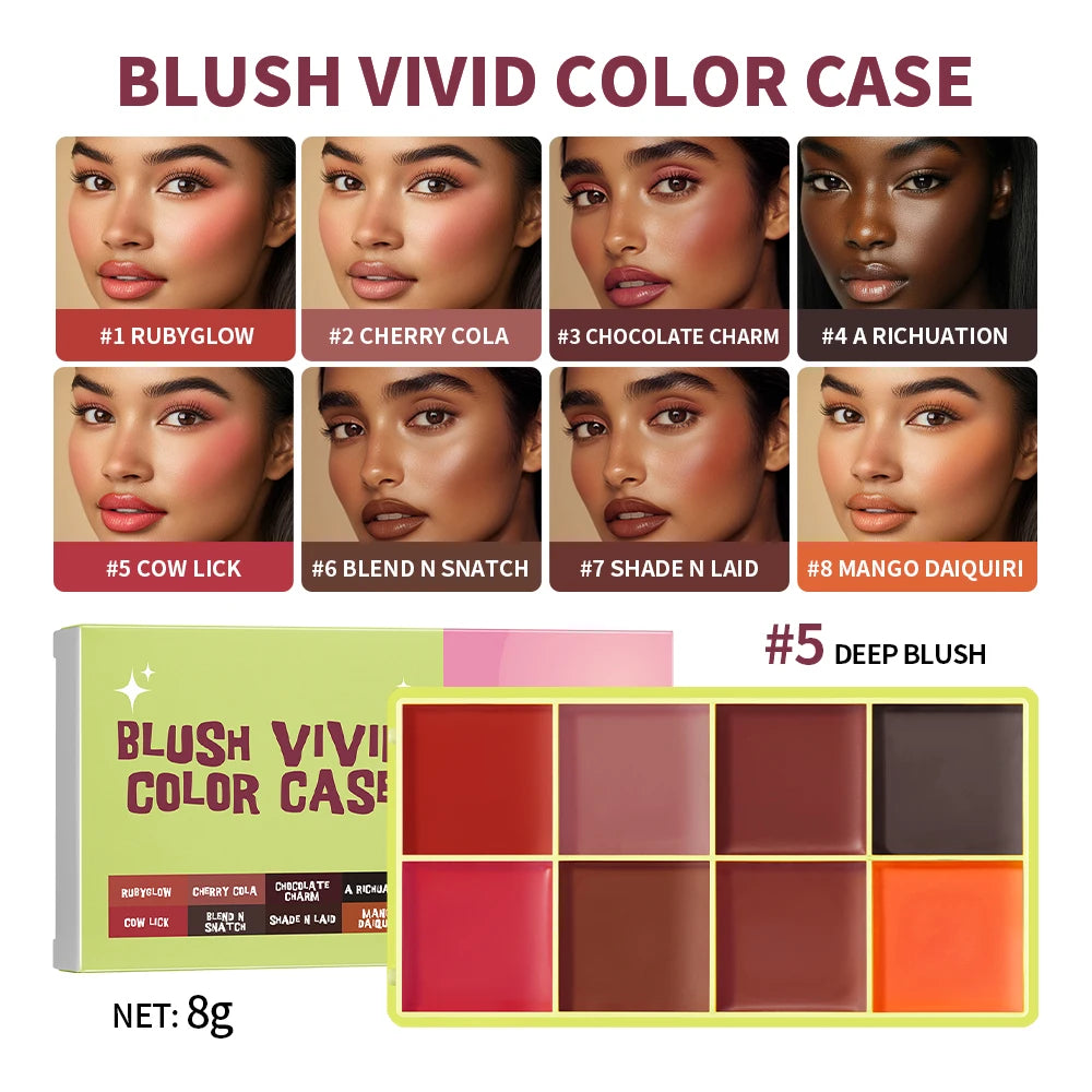 Cream Highlighter Palette Blush and Contouring Makeup Kit