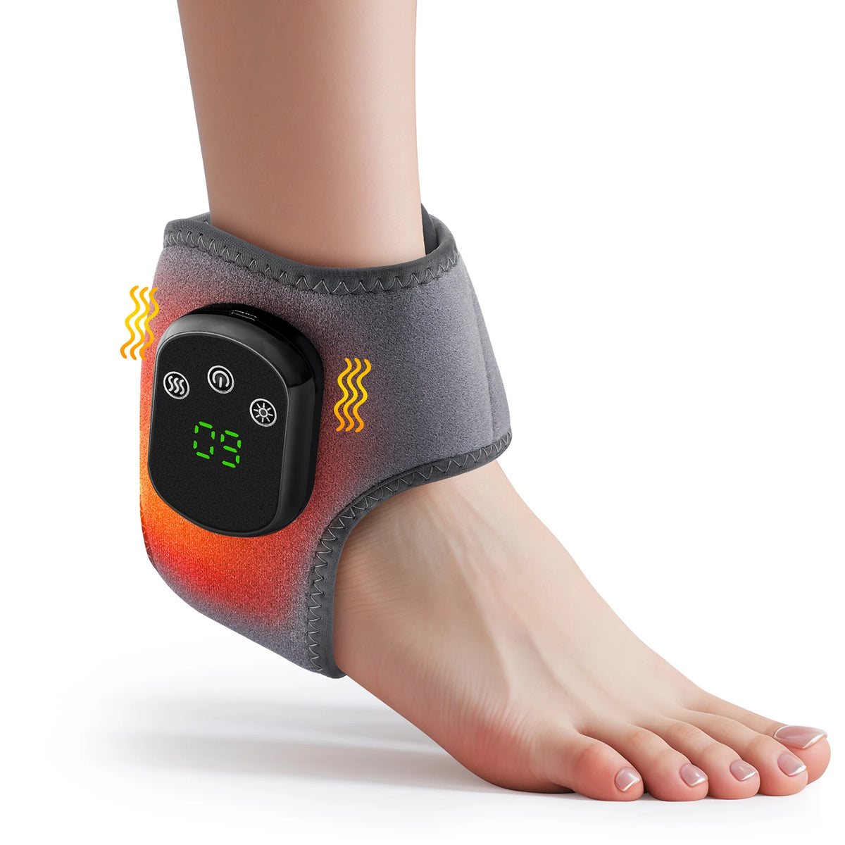 Cordless Heated Ankle Massager with Heat and Vibration