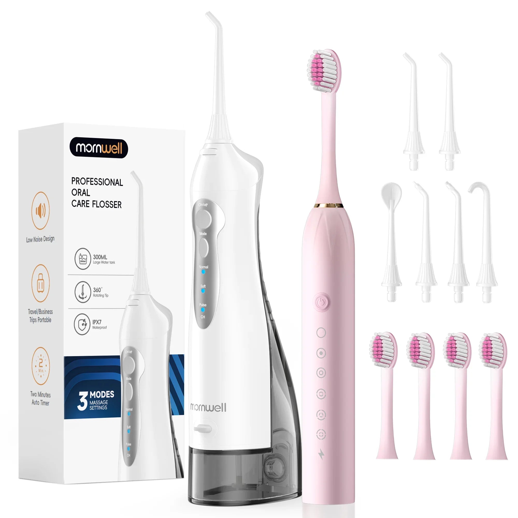 Water Flosser and Electric Toothbrush Combo Sonic Oral Irrigator - 25