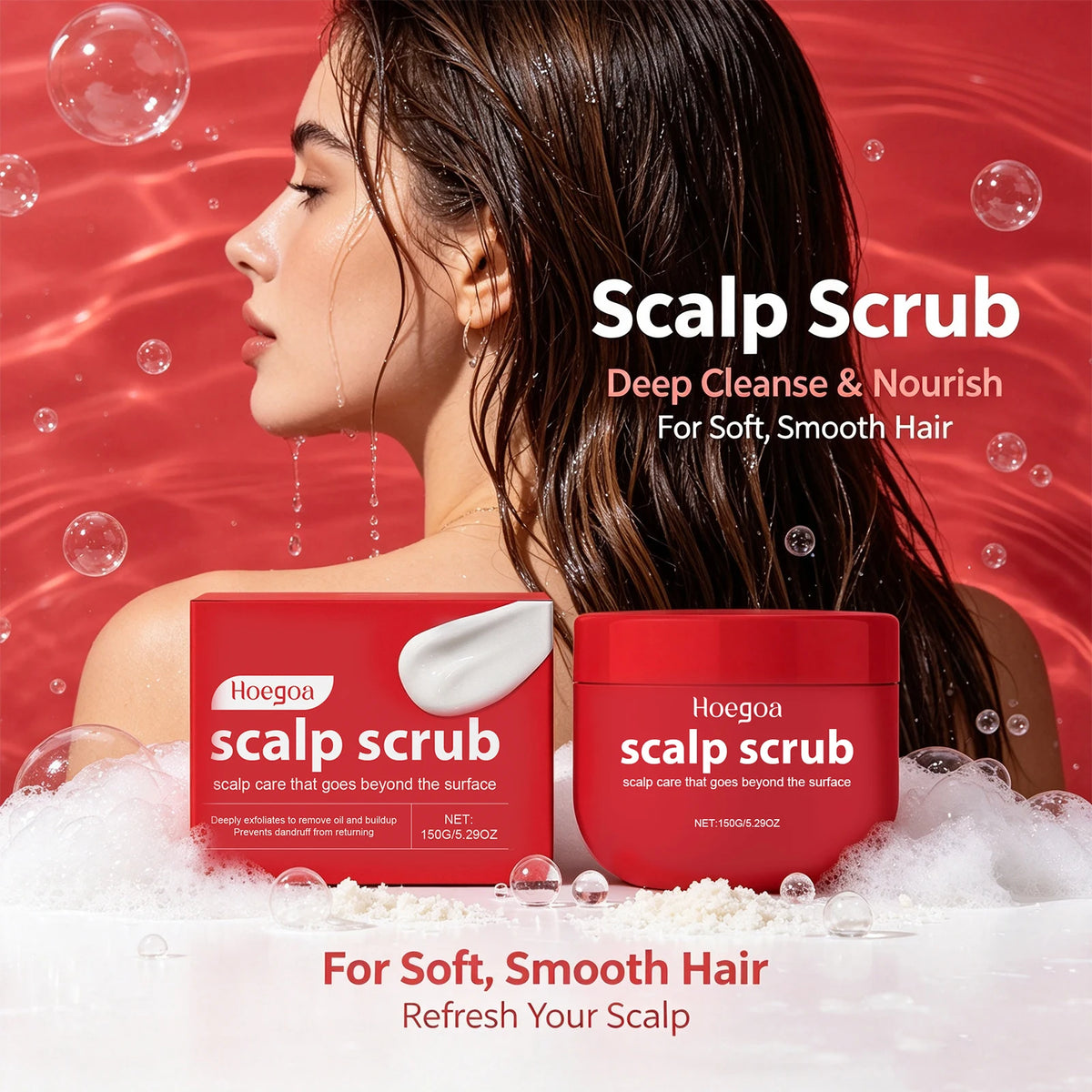 Scalp Scrub Deep Cleansing Exfoliator Dandruff Relief Hair Care