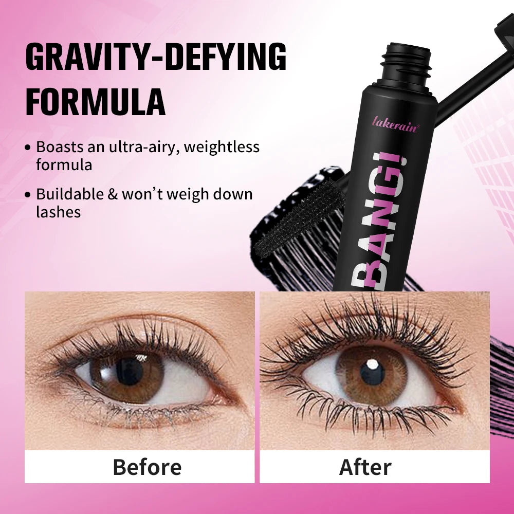 Black Volumizing Mascara Waterproof Lengthening Eyelash Extension - 2
