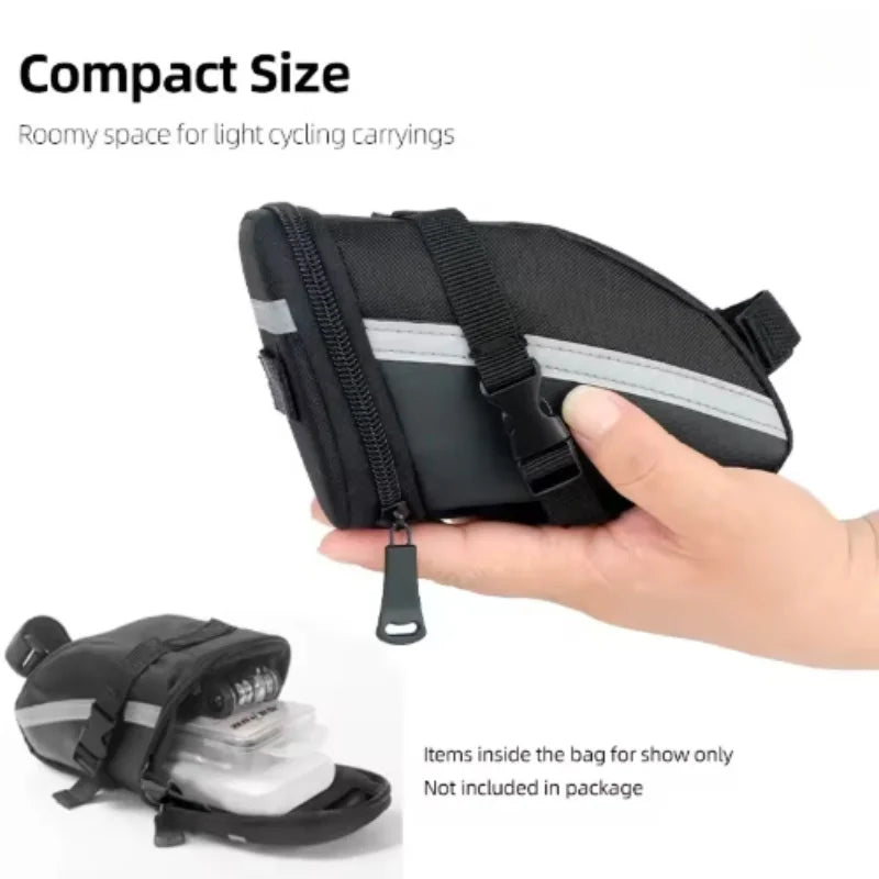 Bicycle Saddle Bag Rainproof Cycling Seat Tail Pouch Storage Accessory - 3