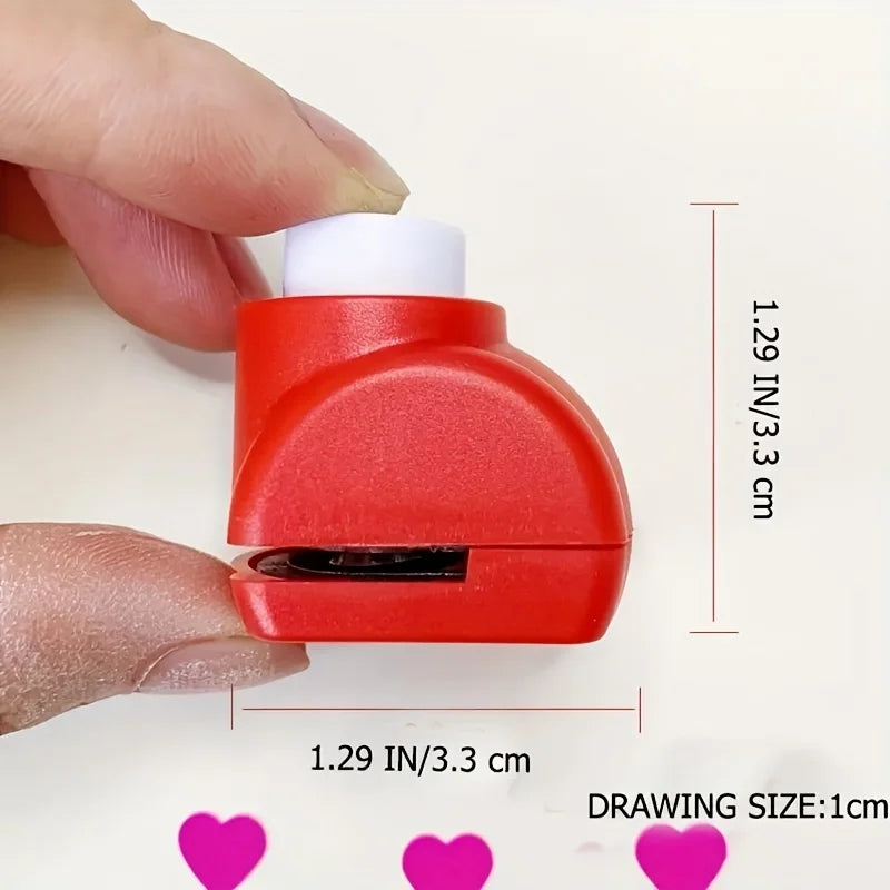 Mini Scrapbook Hole Punch Set DIY Embossing Cutter for Paper Crafts - 5