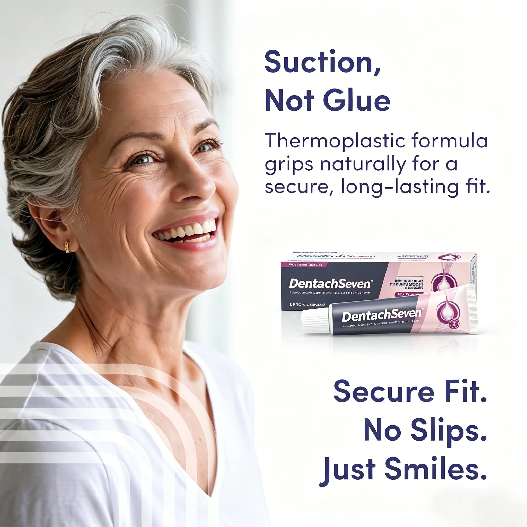 Waterproof Zinc Free Denture Adhesive Long Lasting Dental Gel - 4