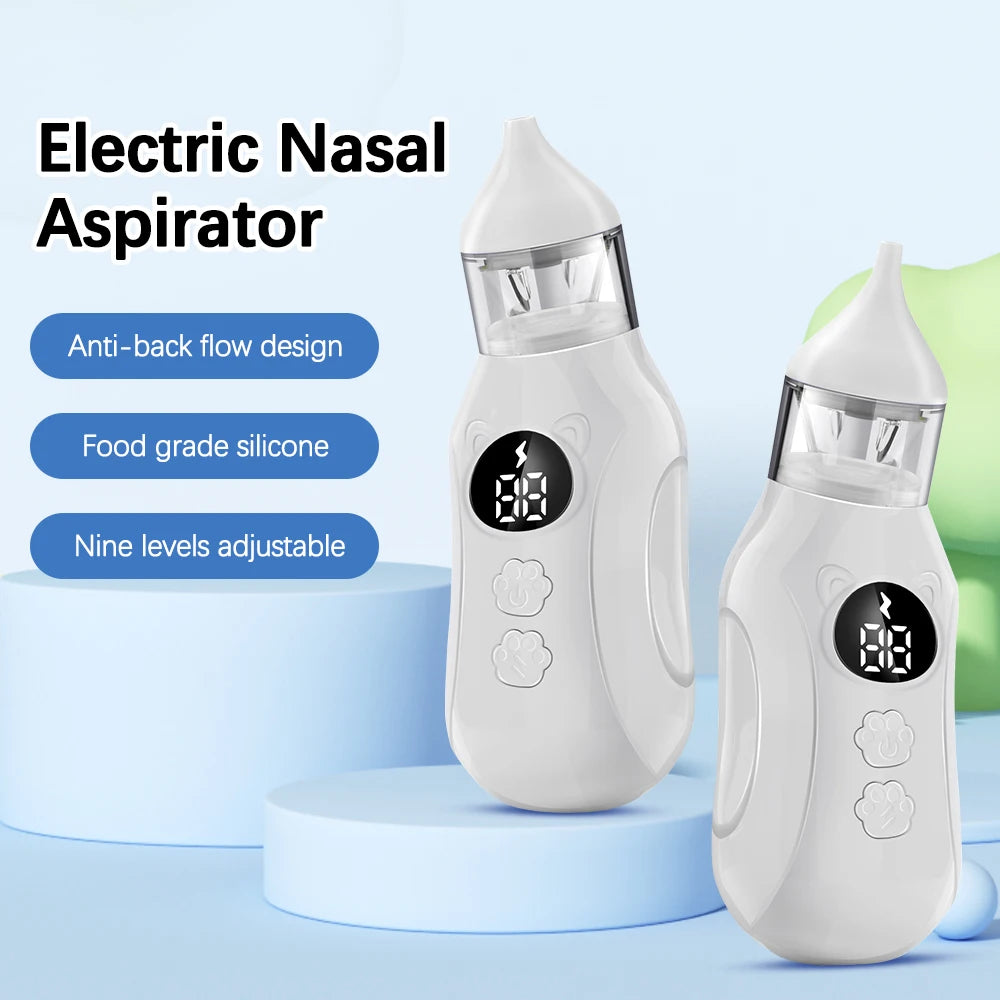 Electric Baby Nasal Aspirator Rechargeable Nose Cleaner - 10