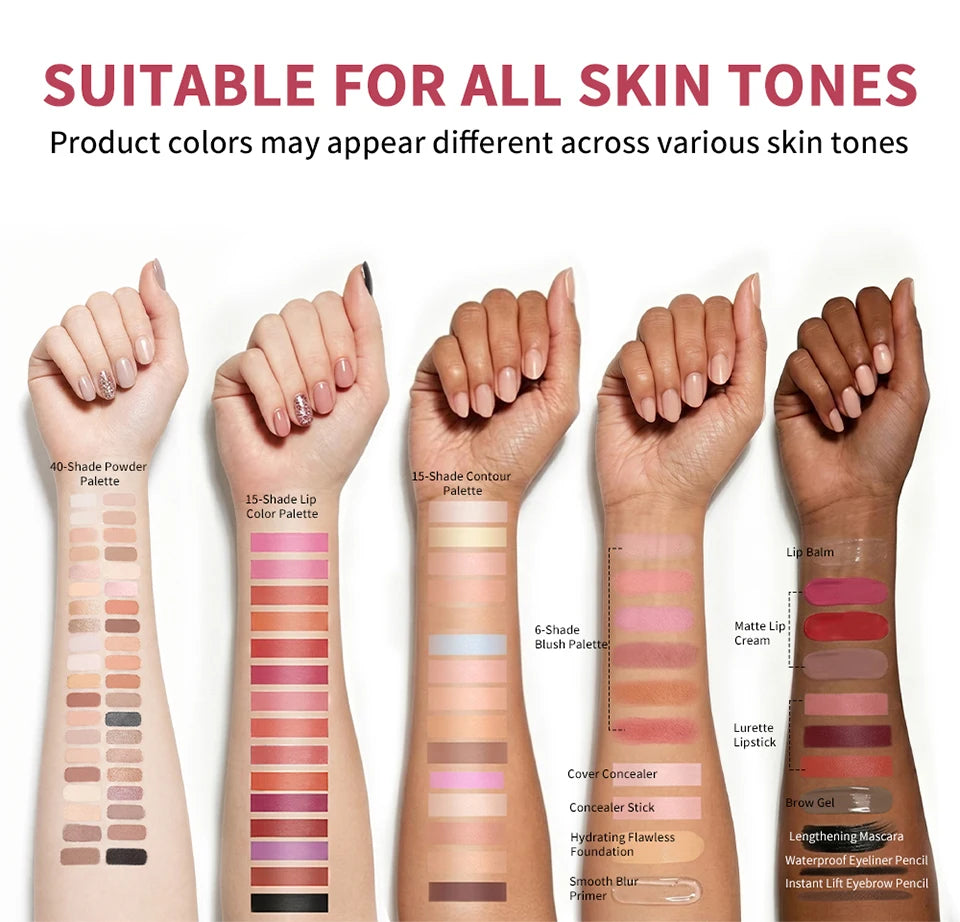 All In One Makeup Kit Full Cosmetics Set Palette Brush Gift