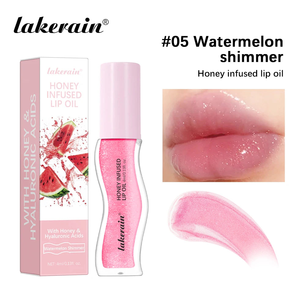 Lakerain Honey Infused Moisturizing Lip Gloss Oil - 22