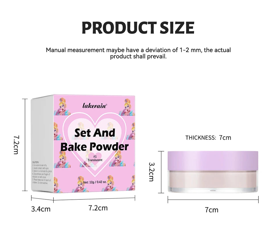 Lakerain Delicate Setting Powder Oil Control Face Powder - 26