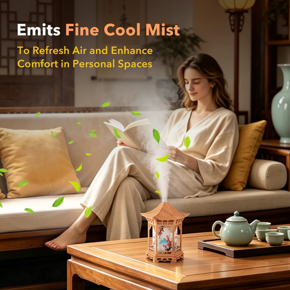 USB Ultrasonic Humidifier Cool Mist Night Light Portable Mini - 11