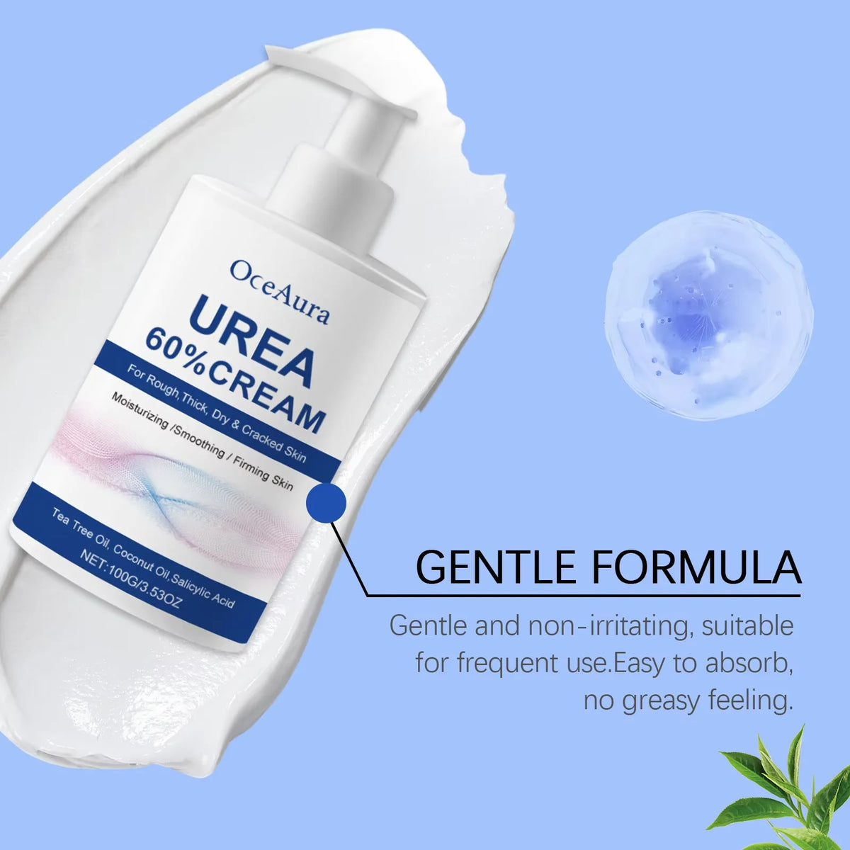 60% Urea Moisturizing Foot Cream Cracked Heel Repair & Callus Remover