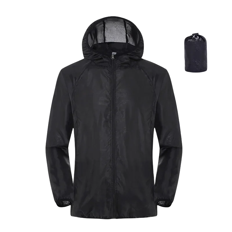 Unisex Lightweight Rain Jacket Waterproof Sun Protection Windbreaker - 11