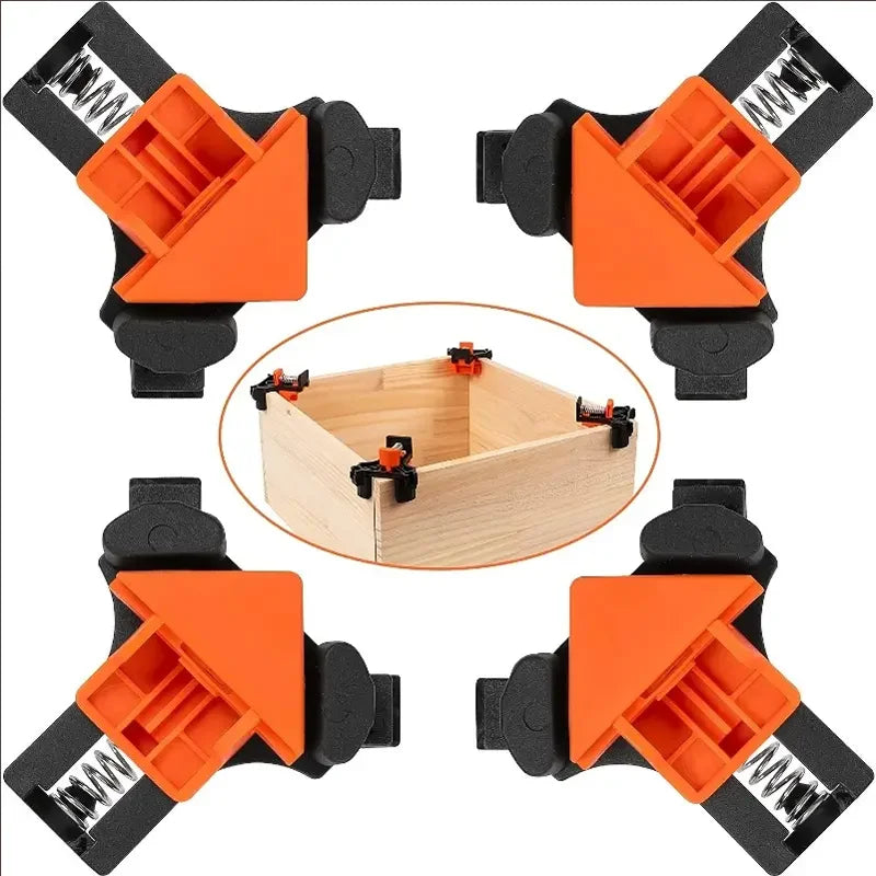 90 Degree Corner Clamp Woodworking Right Angle Clip Miter Frame Fixer