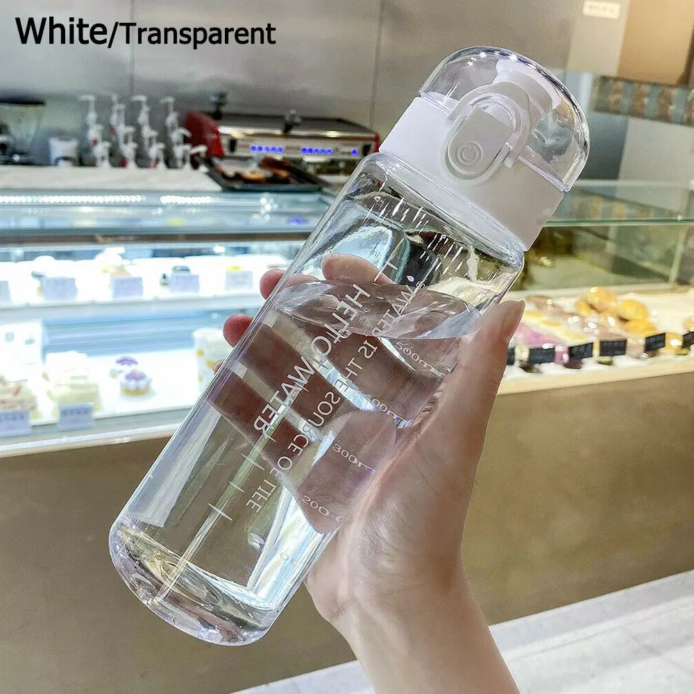 780ml Frosted Sports Water Bottle Leakproof Gym Travel Drinking Flask