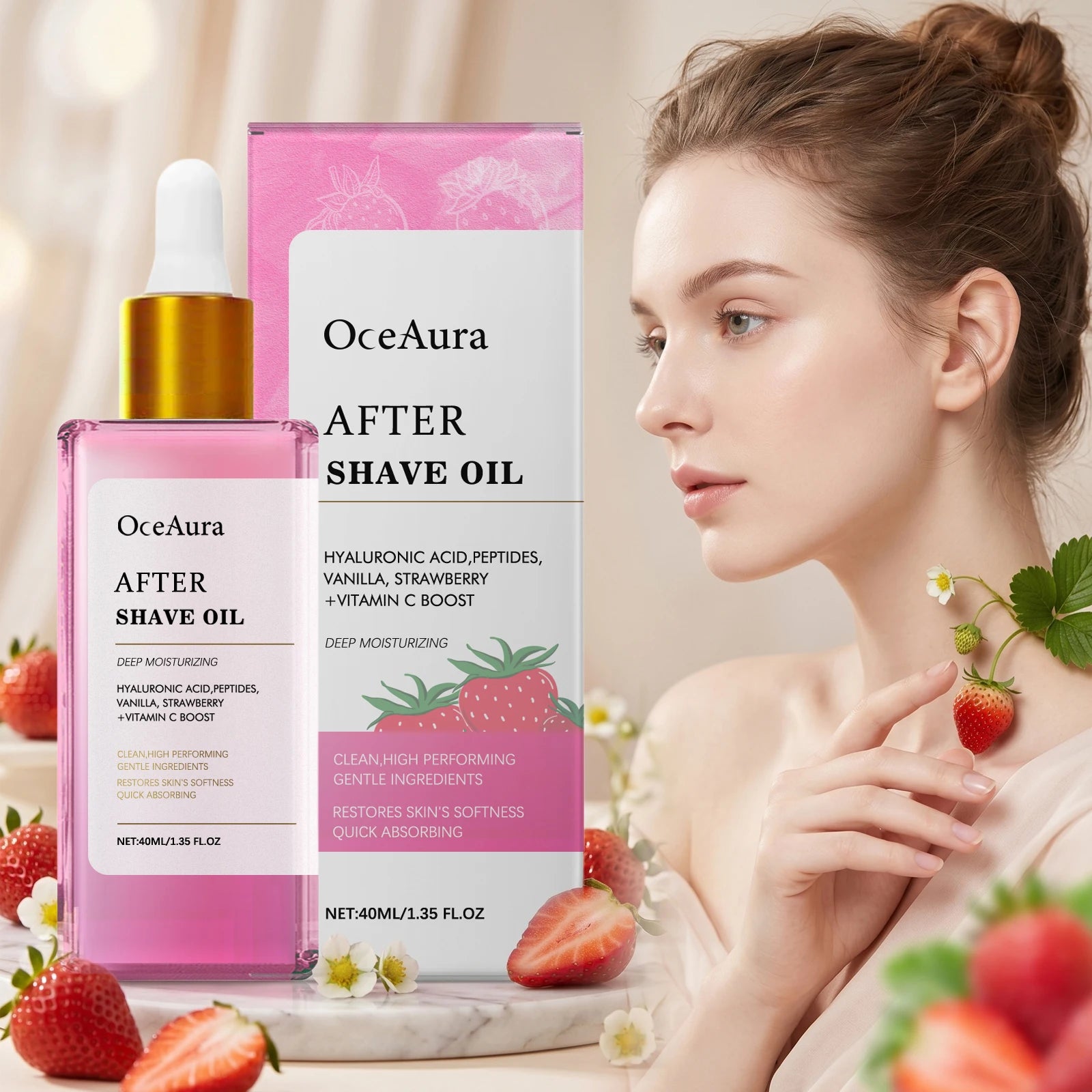 Strawberry After Shave Oil Soothing Post Wax Hair Removal Care - 2
