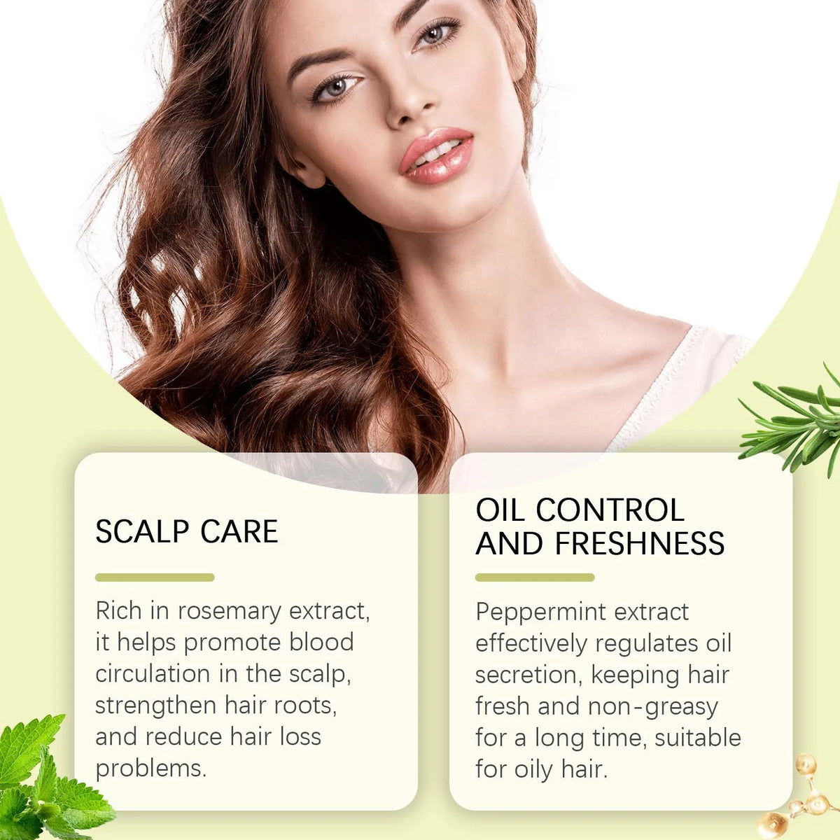 Rosemary Hair Spray for Oil Control & Frizz Repair