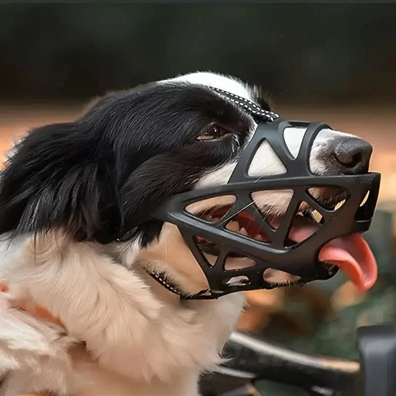 Adjustable Dog Muzzle Breathable Anti-Biting Basket Guard for Pets - 3