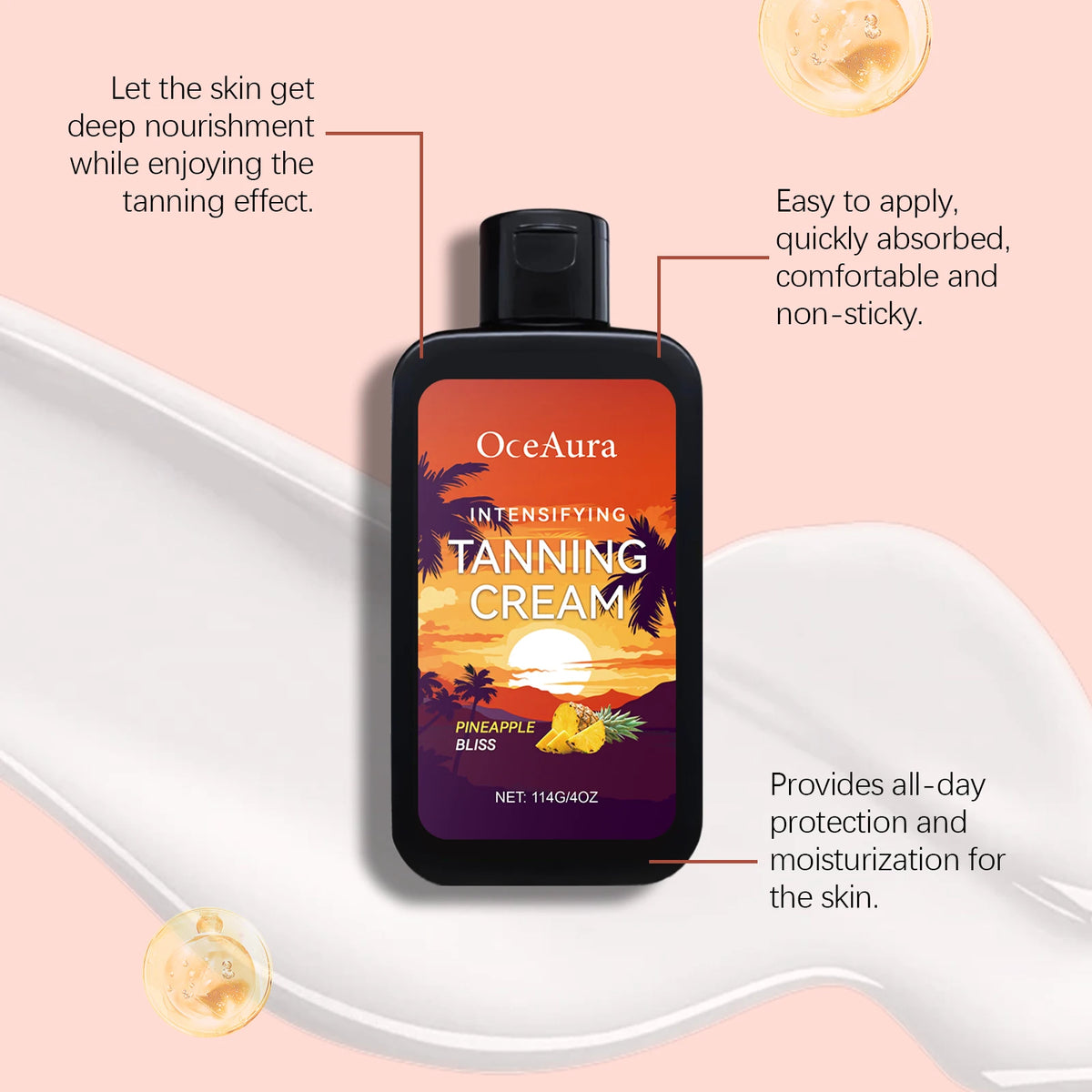 Body Tanning Cream Solarium Bronzing Lotion