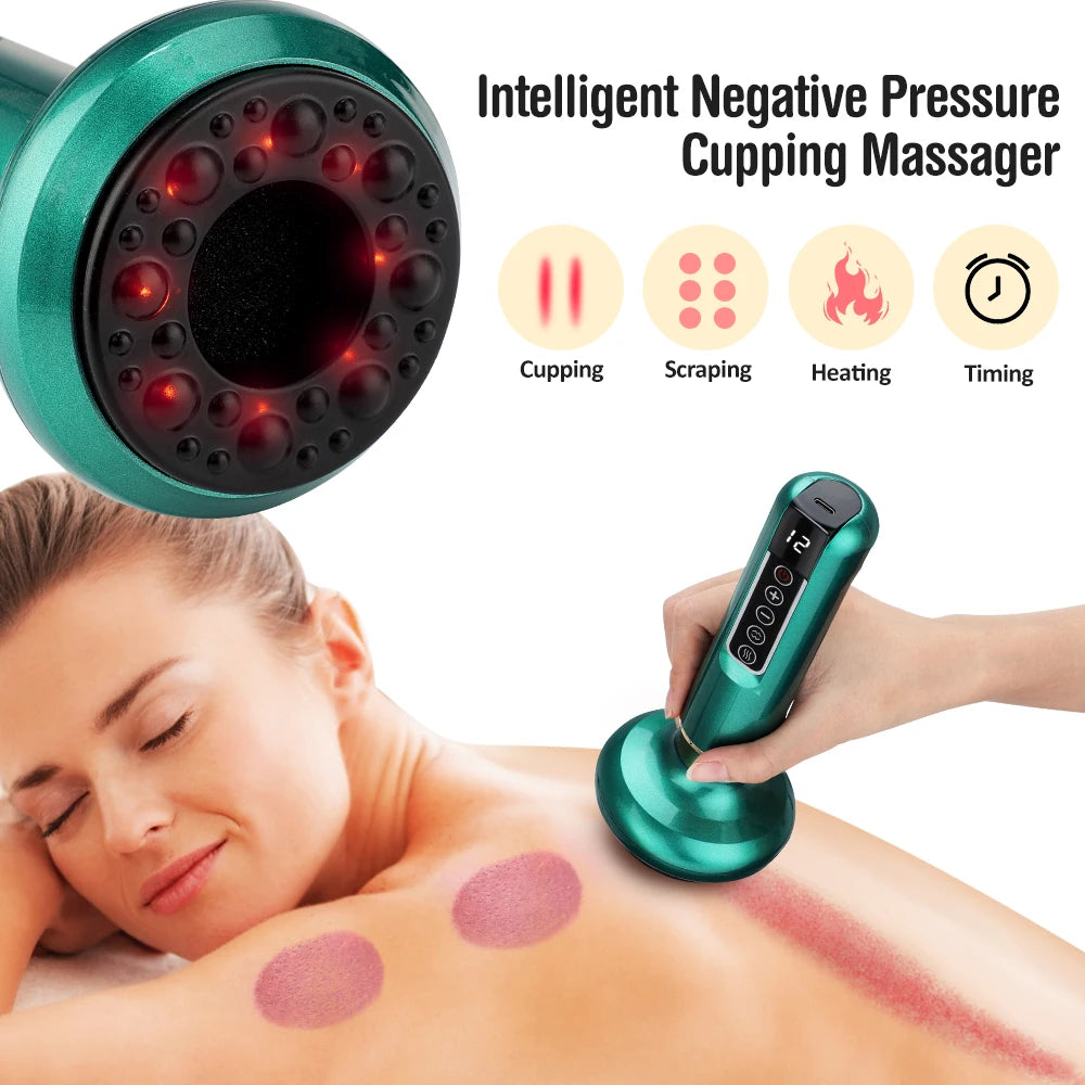 Electric Guasha Cupping Massager Scraping Body Shaping Tool