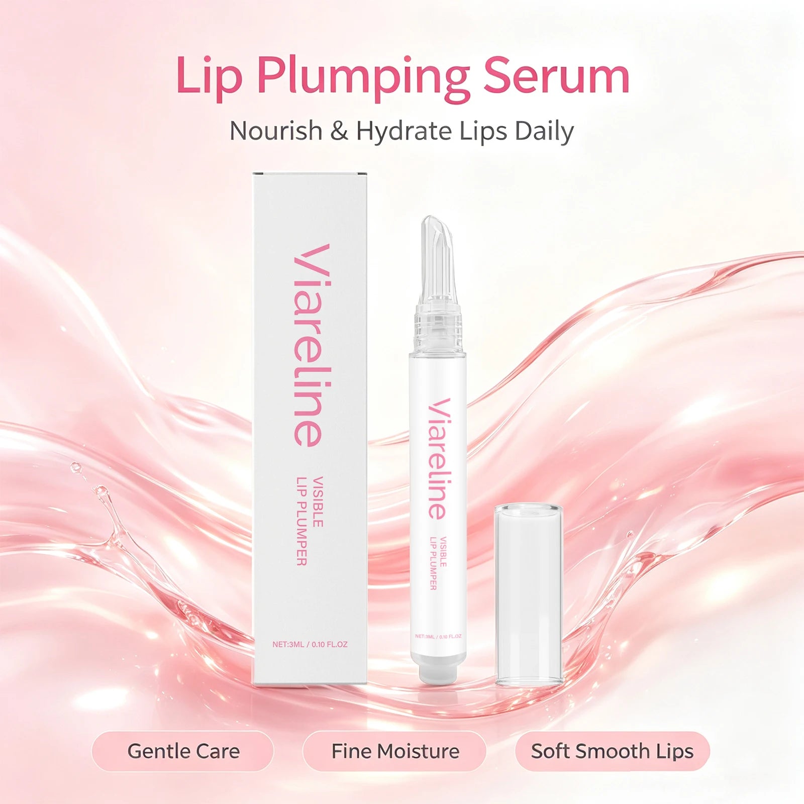 VIARELINE Hydrating Lip Plumper Gloss & Smoothing Serum - 1