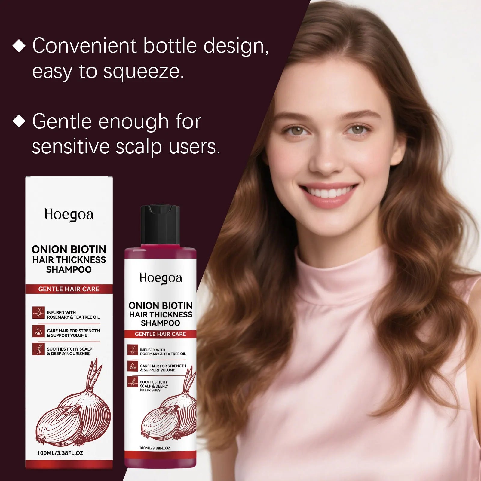 Onion Biotin Shampoo Nourishing Anti Hair Loss Scalp Cleanser - 15